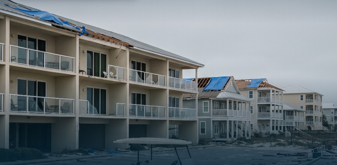 Hurricane Isaias damage in Condo · HOA · Vacation rental
