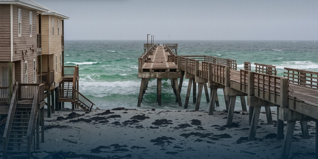 Hurricane Isaias damage in Navarre Beach & nearby