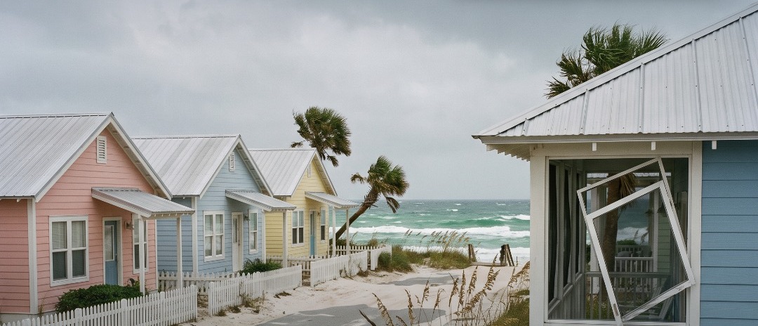 Hurricane Isaias damage in Santa Rosa Beach · 30A
